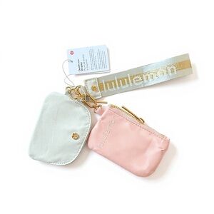 lululemon athletica Pink and White Clutch Duo